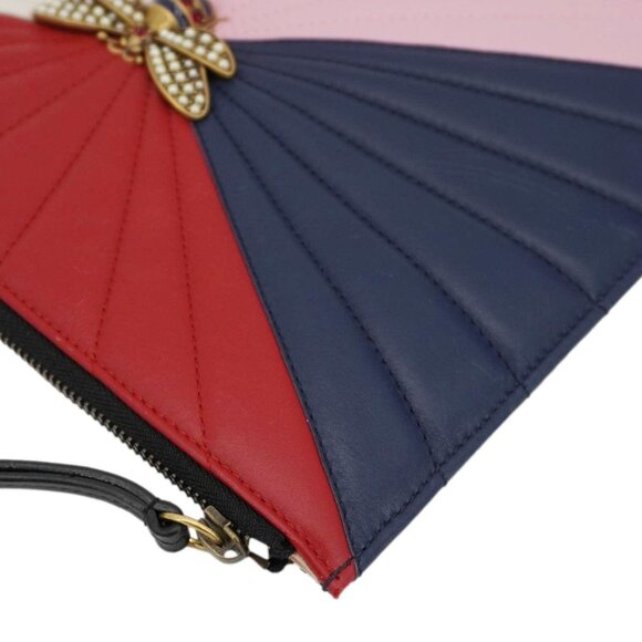 Gucci  Queen Margaret Bee Zip Pouch Multicolor 476077 - Picture 6 of 16